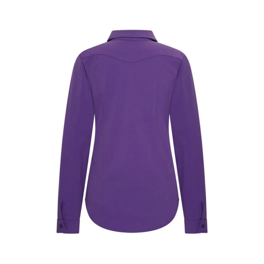 Travel Blouse Uni  60840 Purple - Afbeelding 2