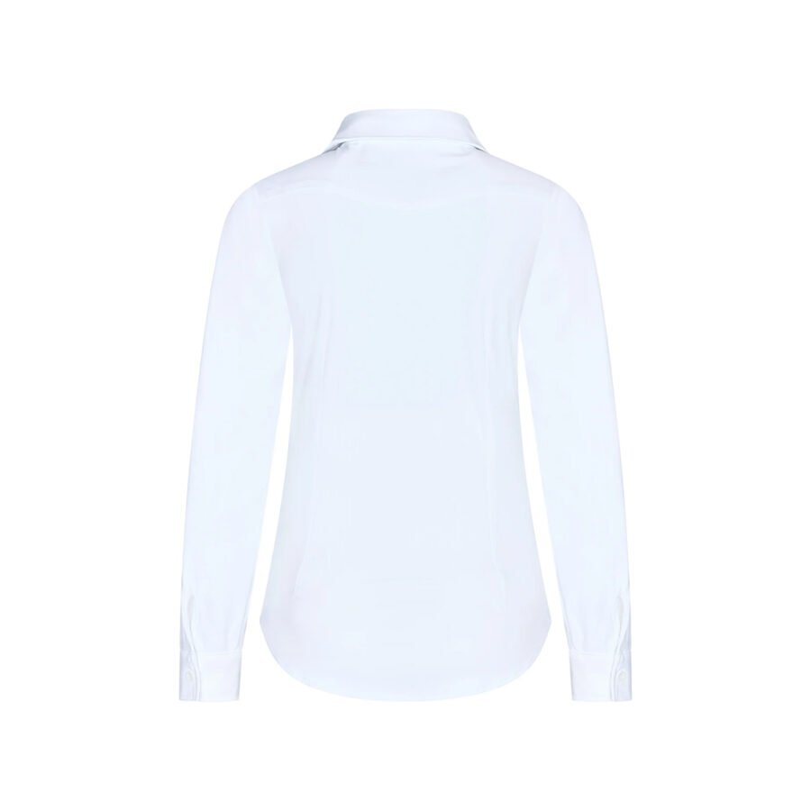 Travel Blouse Uni 60840 White - Afbeelding 2