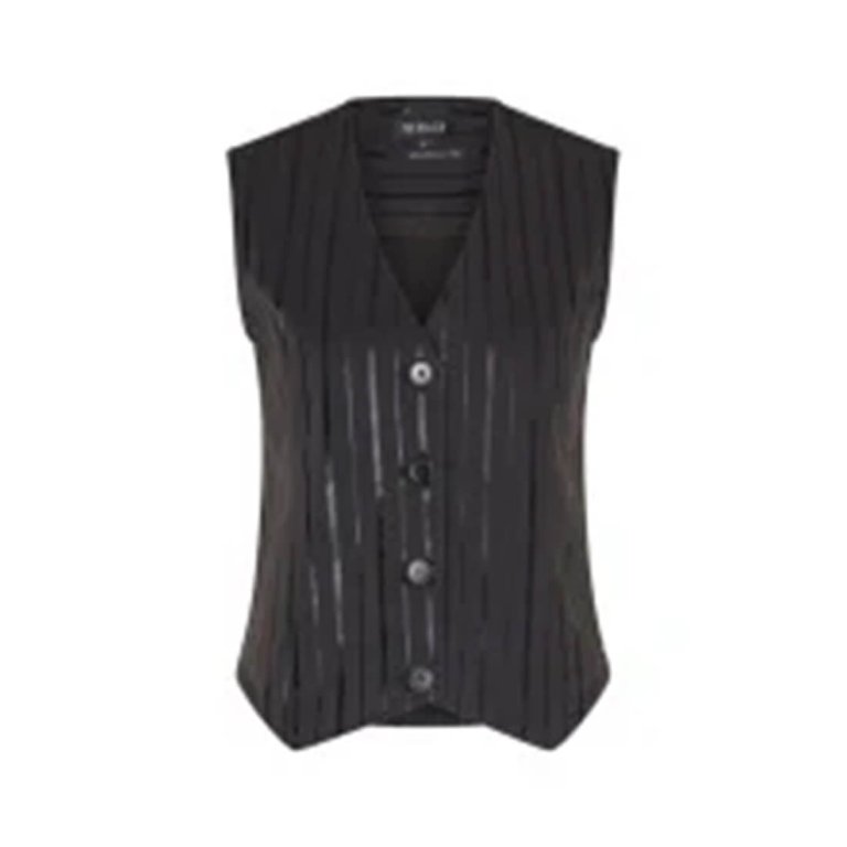 Travel  Gilet  Stripe 2294  Black Foil