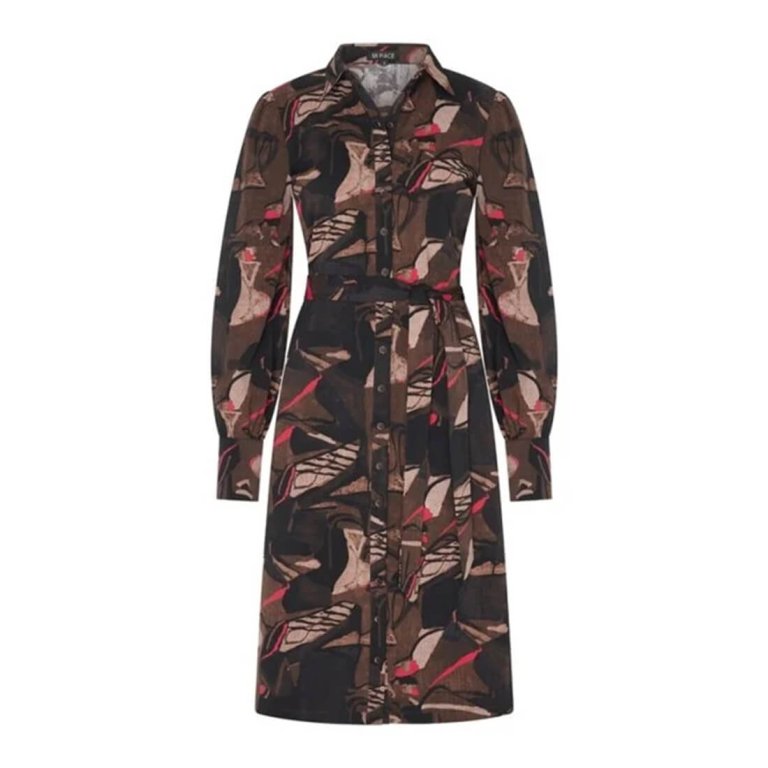 Travel  Jurk Print 2528 Black/ Brown