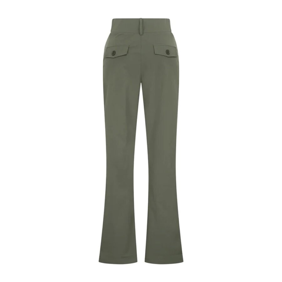 Travel Broek - Pantalon uni met knop 2195 Deep Depth - Afbeelding 2