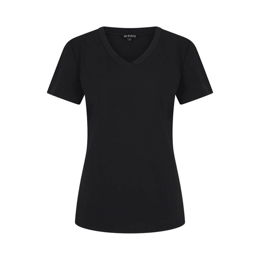 Travel T-shirt Uni Black 2080 - Afbeelding 2