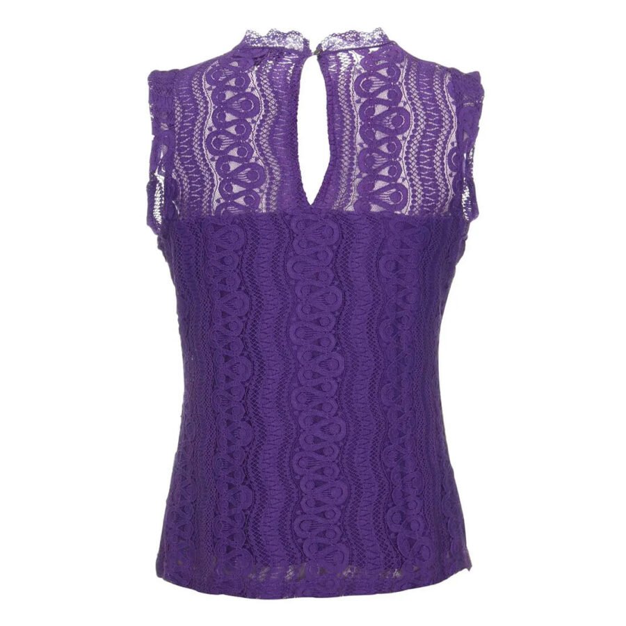 Travel Top Kant Uni 2486  Purple - Afbeelding 2