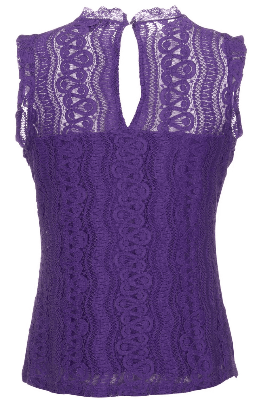 Travel Top Kant Uni 2486  Purple - Afbeelding 3