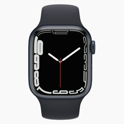 Refurbished Apple Watch Series 7 Zwart voorkant