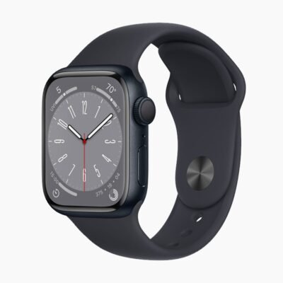 Refurbished Apple Watch Series 8 Zwart zijkant