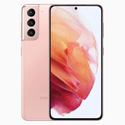 Refurbished Samsung Galaxy S21 Roze voorkant achterkant
