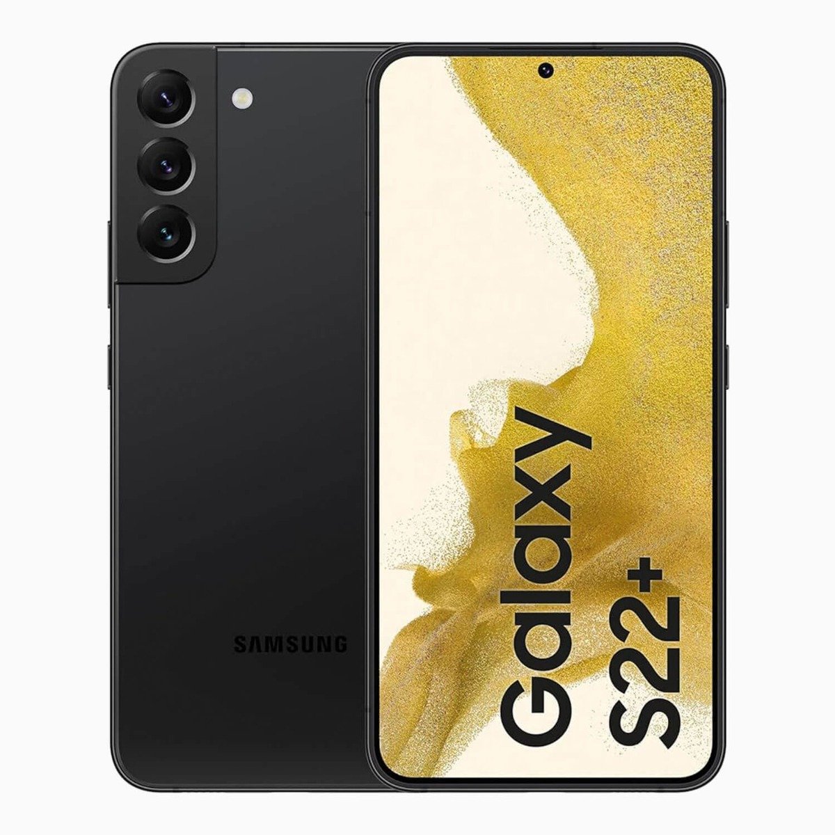 Refurbished Samsung Galaxy S22 Plus Zwart voorkant