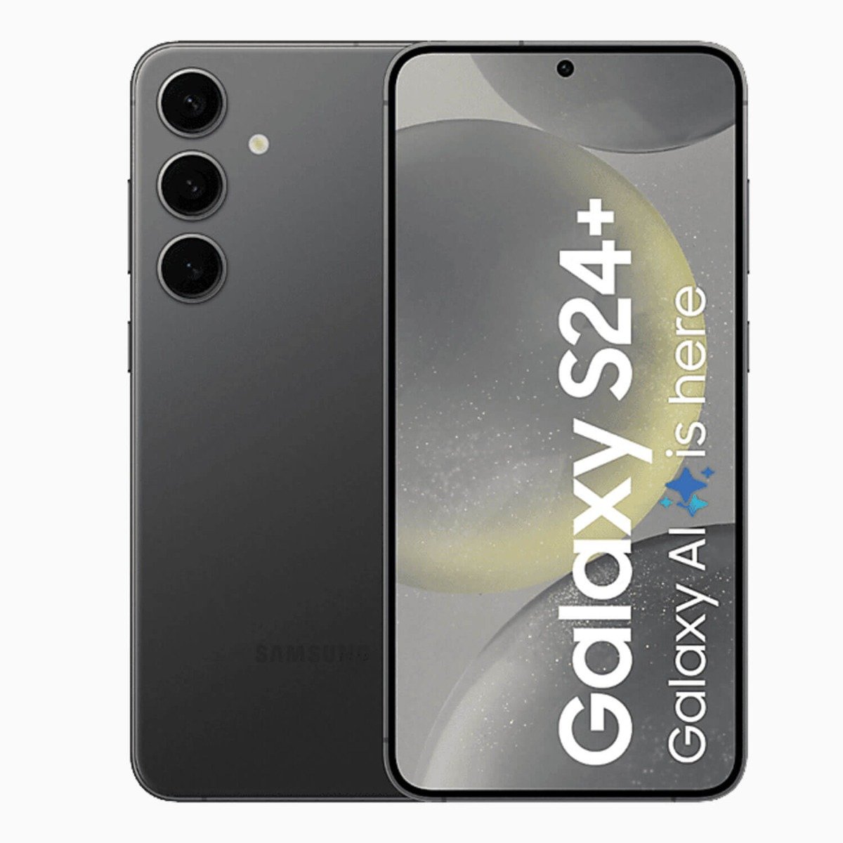 refurbished-galaxy-s24-plus-zwart-1-voorkant Refurbished Samsung Galaxy S24 Plus Zwart voorkant