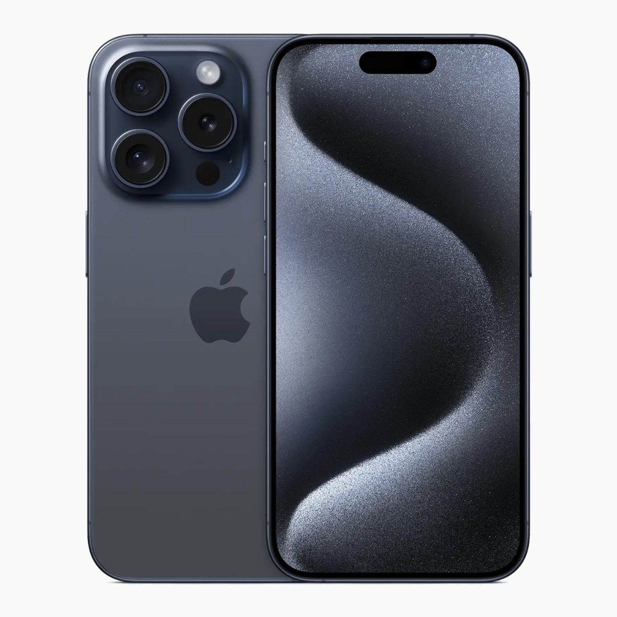 Refurbished iPhone 15 Pro Titanium Blauw voorkant