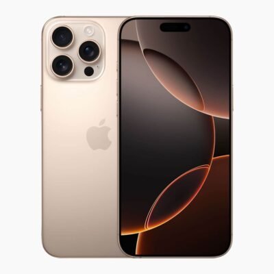 Refurbished iPhone 16 Pro Max Desert Titanium voorkant