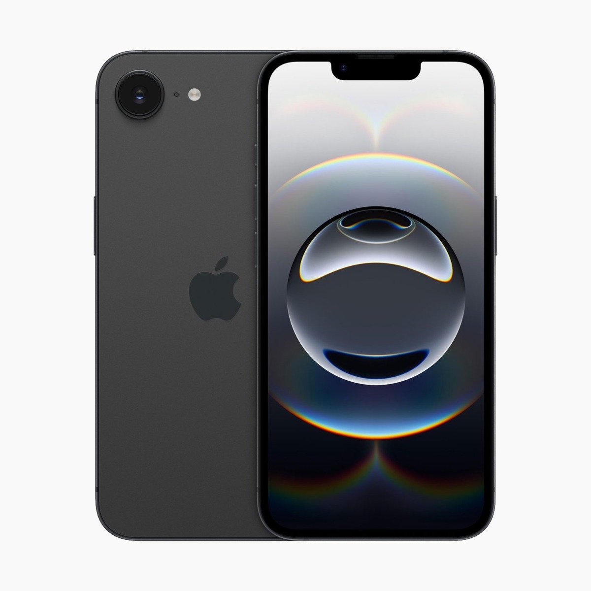 Refurbished iPhone 16 Zwart voorkant