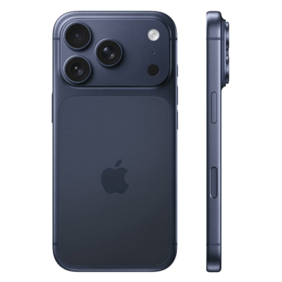 Refurbished iPhone 17 Pro Blauw zijkant