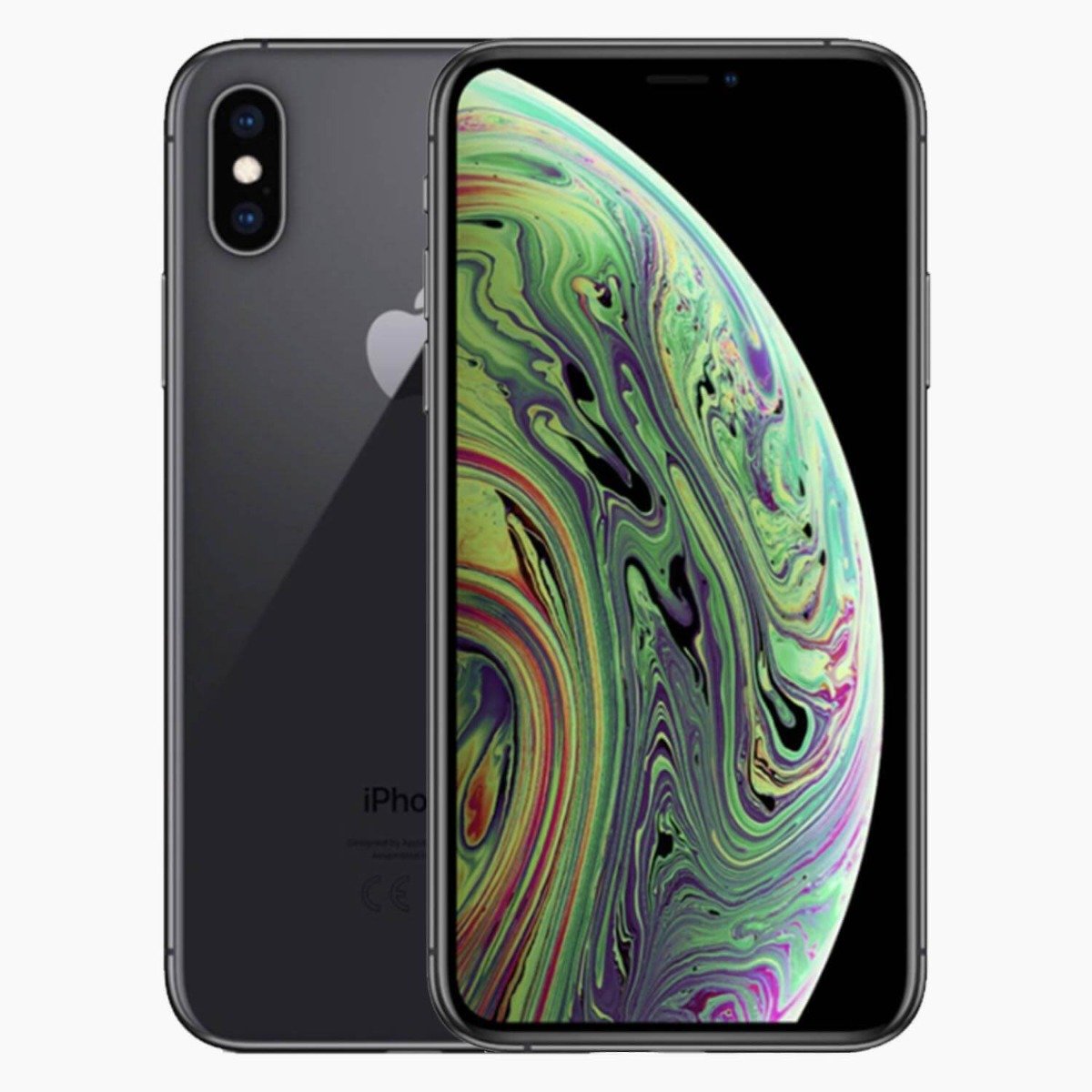 refurbished-iphone-xs-max-space-grey-1-voorkant Refurbished iPhone XS Max Space Grey voorkant