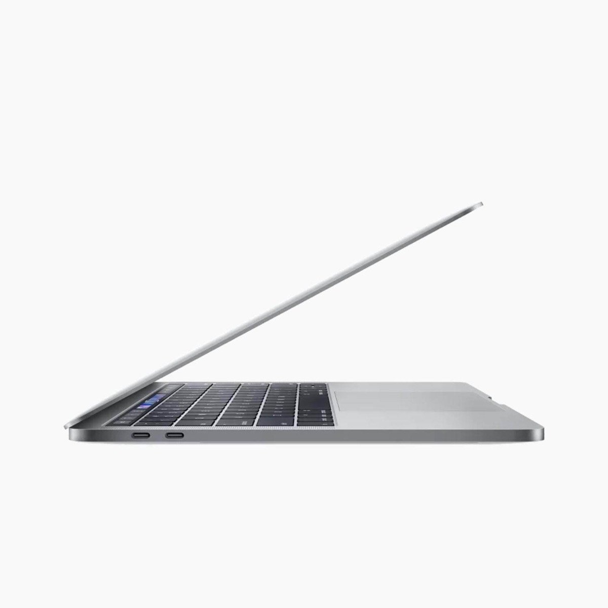 Refurbished MacBook Pro 13 I7 (2018) Space Grey zijkant